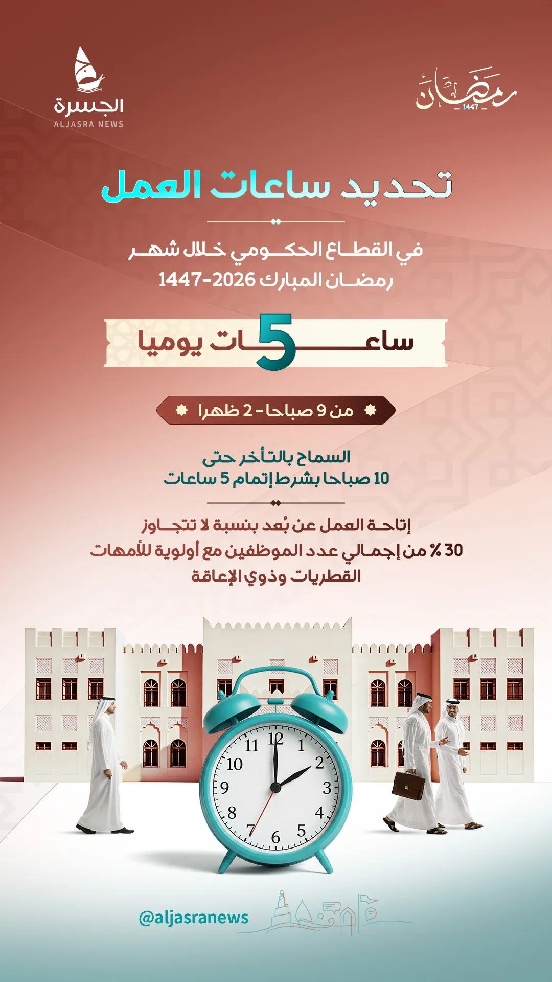 مرونة وانسيابية في دوام رمضان الحكومي