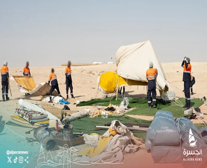 حملات لإزالة المخيمات غير المرخصة