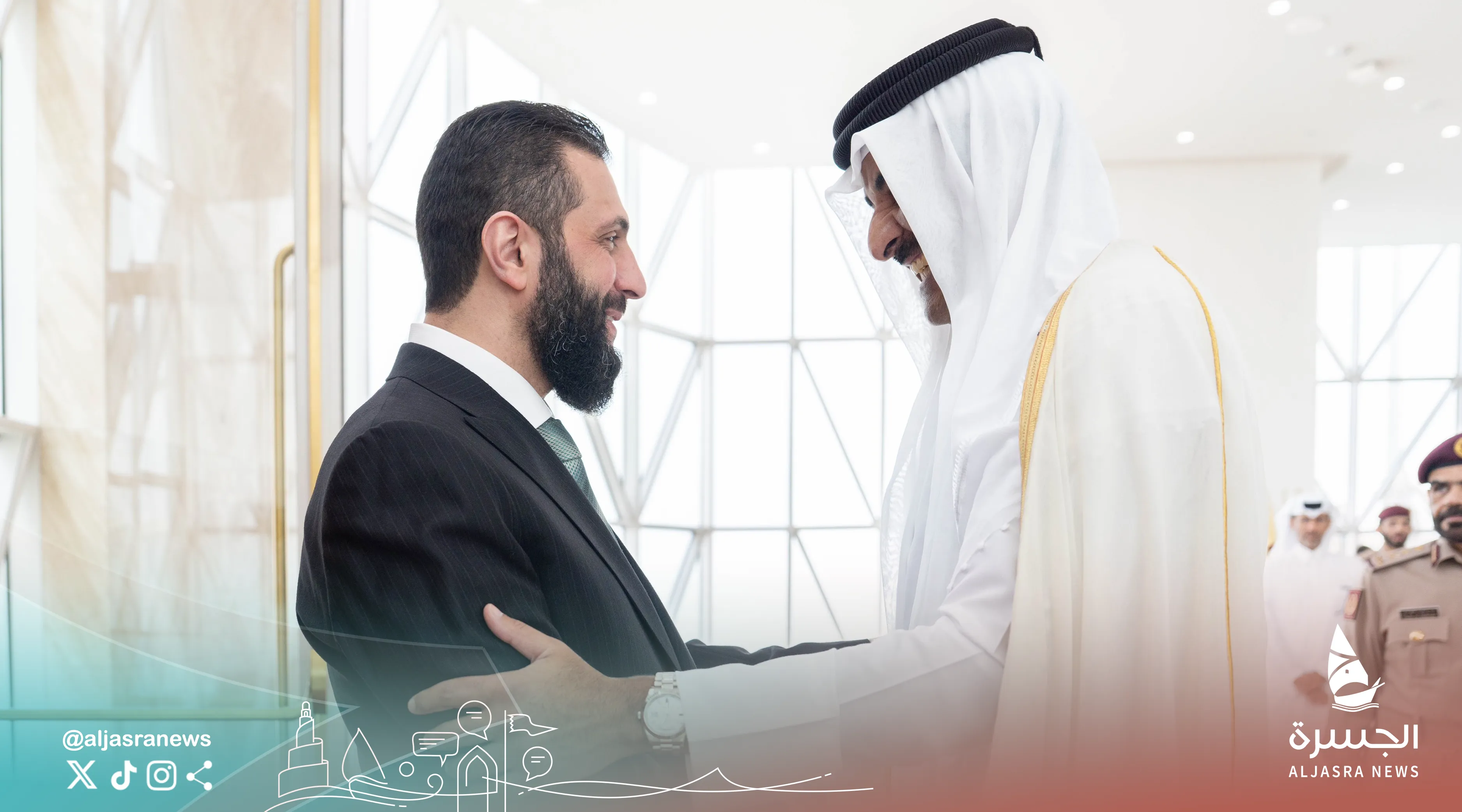 الشرع: موقف سمو أمير قطر مع سوريا تاريخي