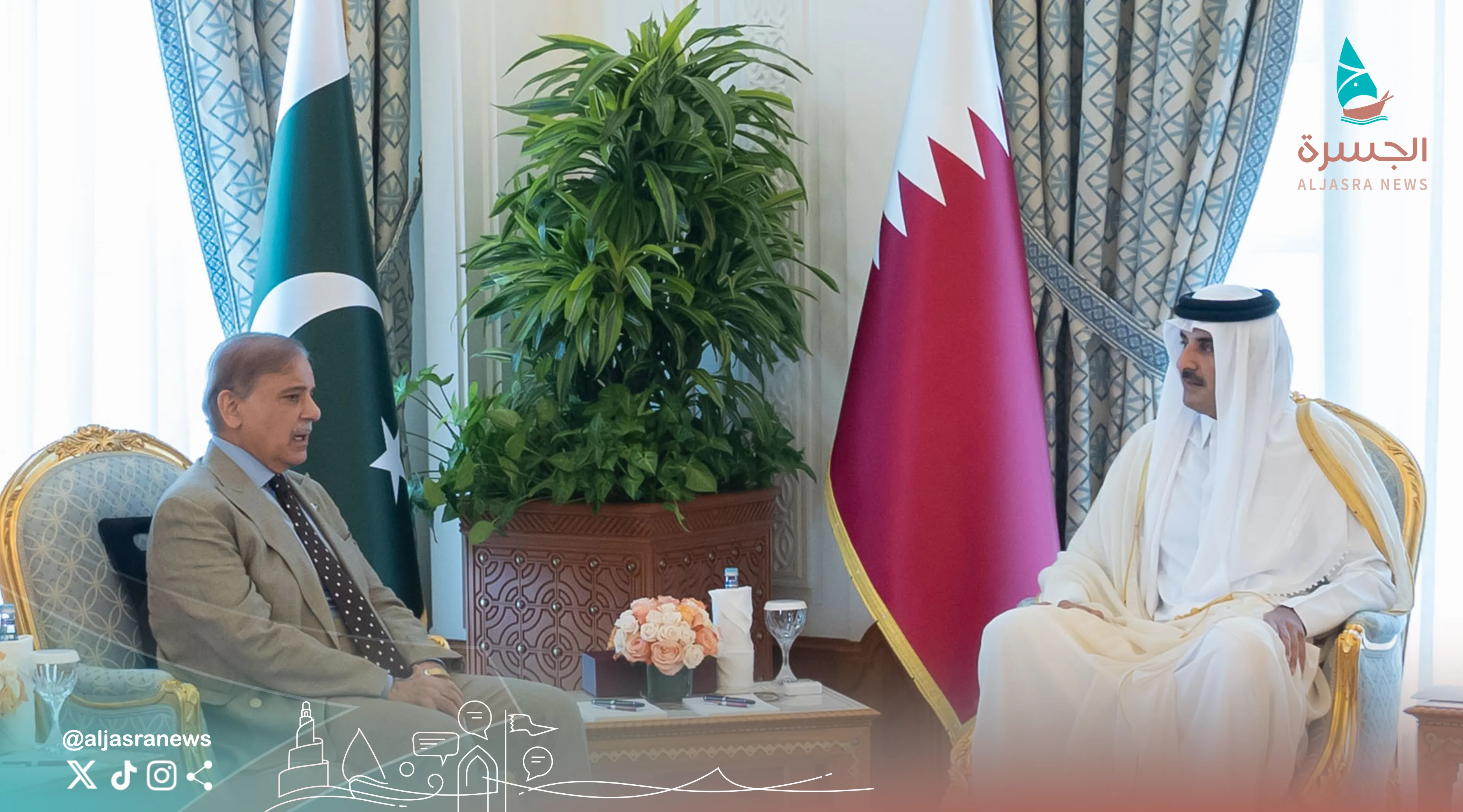 رئيس الوزراء الباكستاني يشكر سمو الأمير لدعم دولة قطر وقف التصعيد