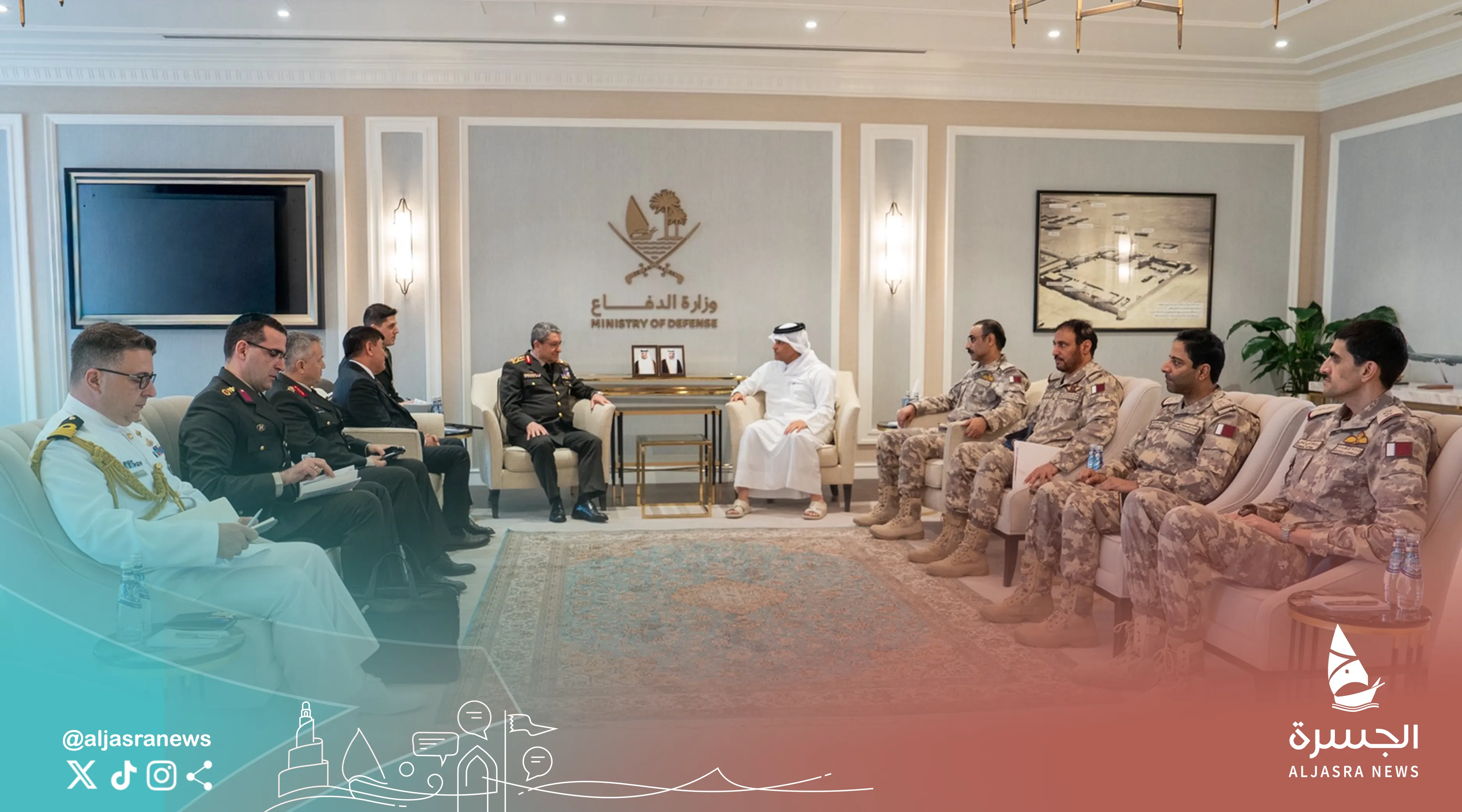 بحث أوجه التعاون الدفاعي القطري التركي