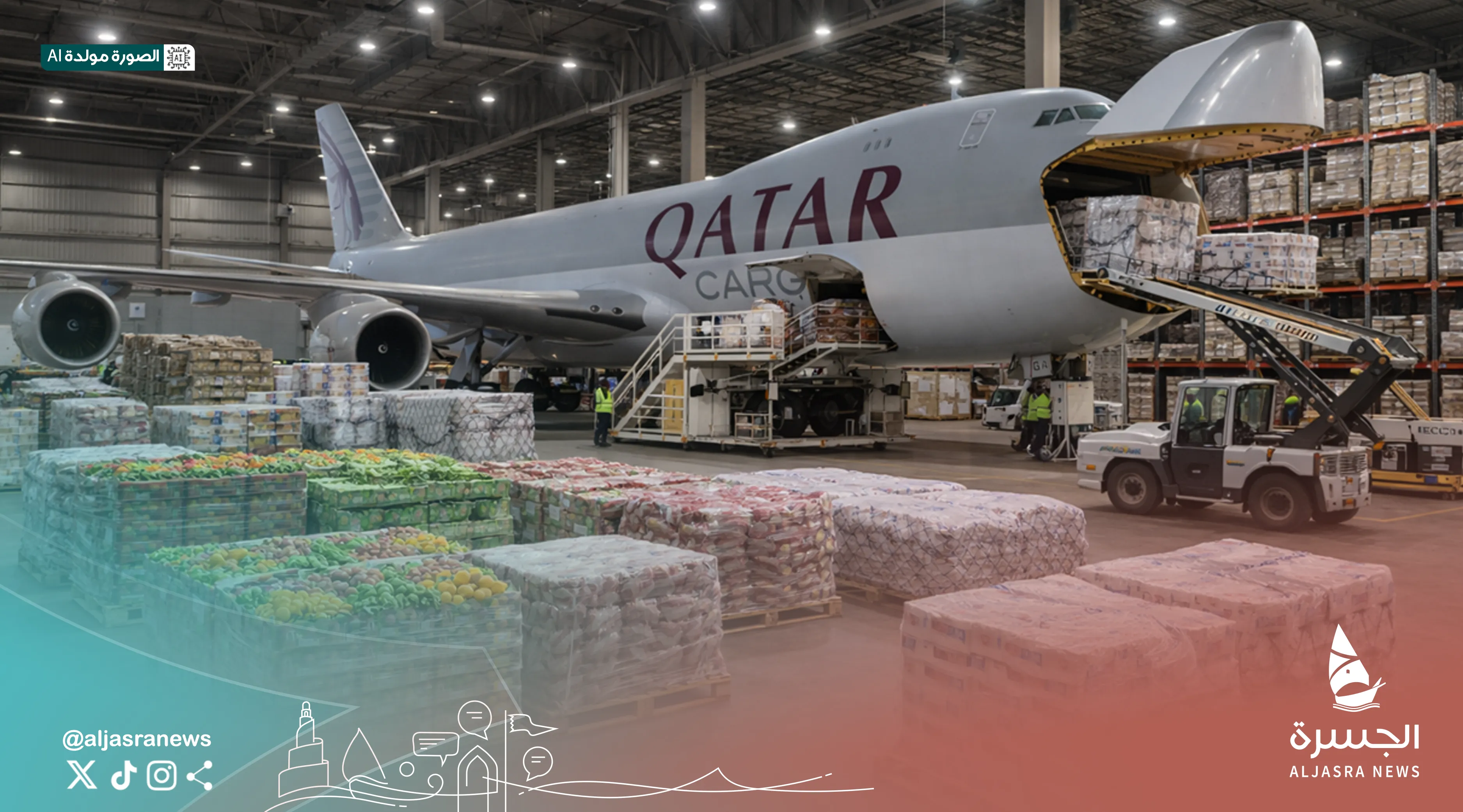 قطر تستورد آلاف الأطنان من السلع لتأمين احتياجات السوق