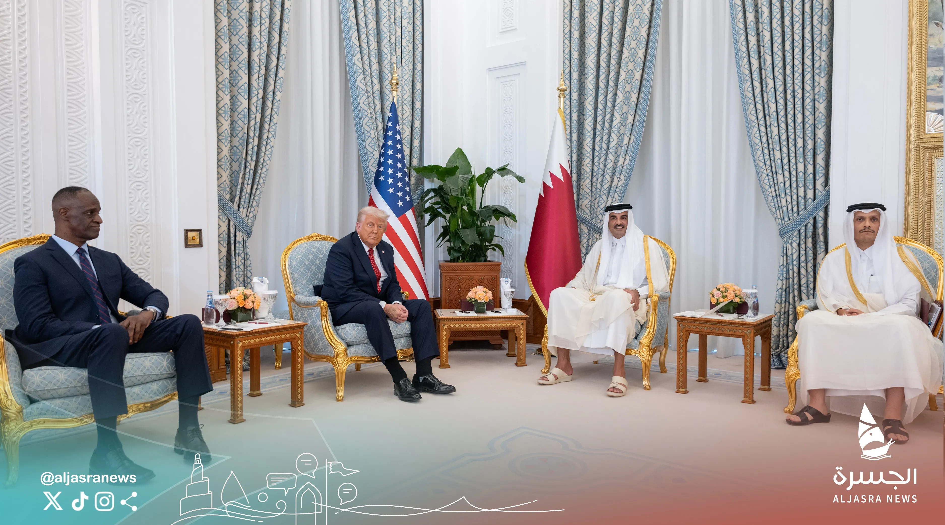 سمو الأمير والرئيس الأمريكي يبحثان تعزيز الشراكة الاستراتيجية وجهود السلام