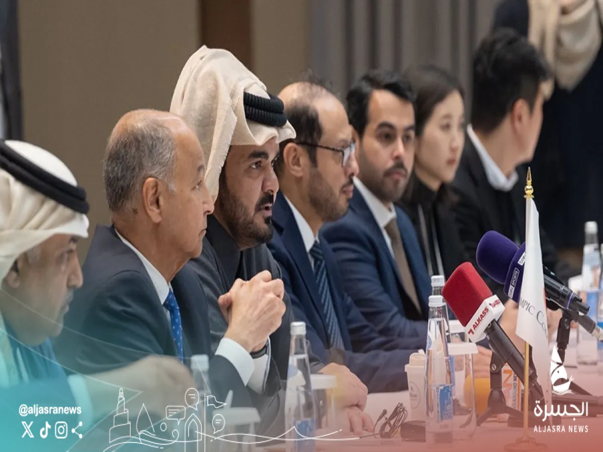 الشيخ جوعان يلتقي الإعلاميين بعد انتخابه