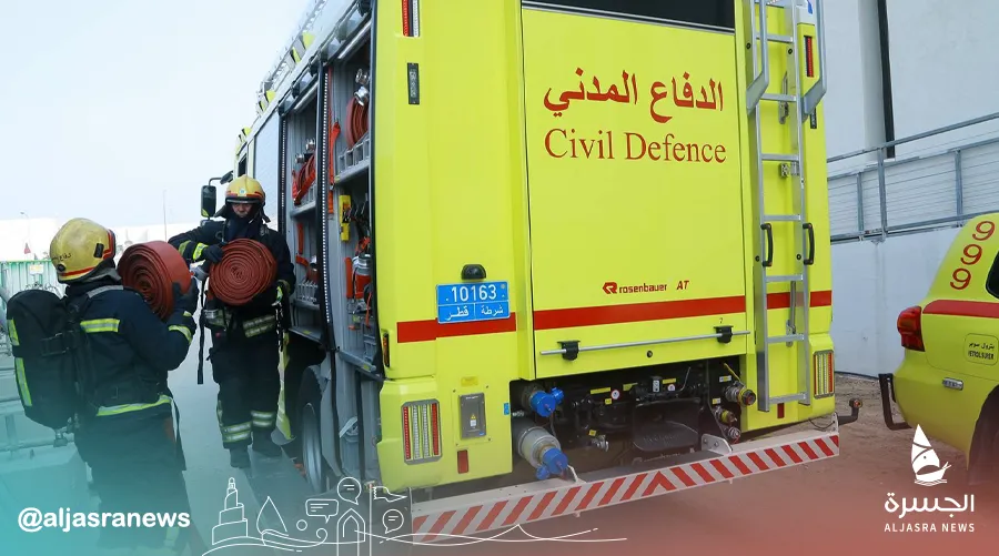 إخماد حريق مستودع بالمنطقة الصناعية بنجاح