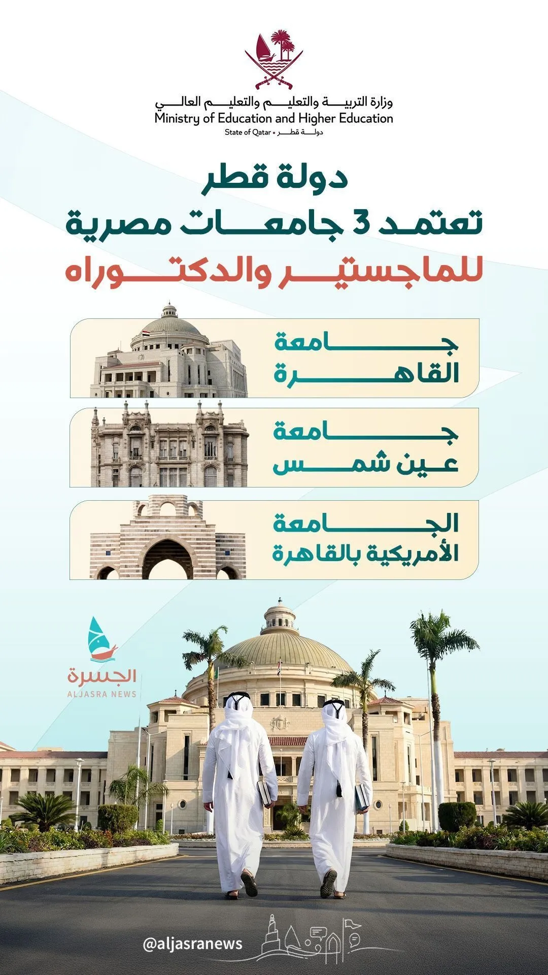 اعتماد 3 جامعات مصرية للدراسات العليا