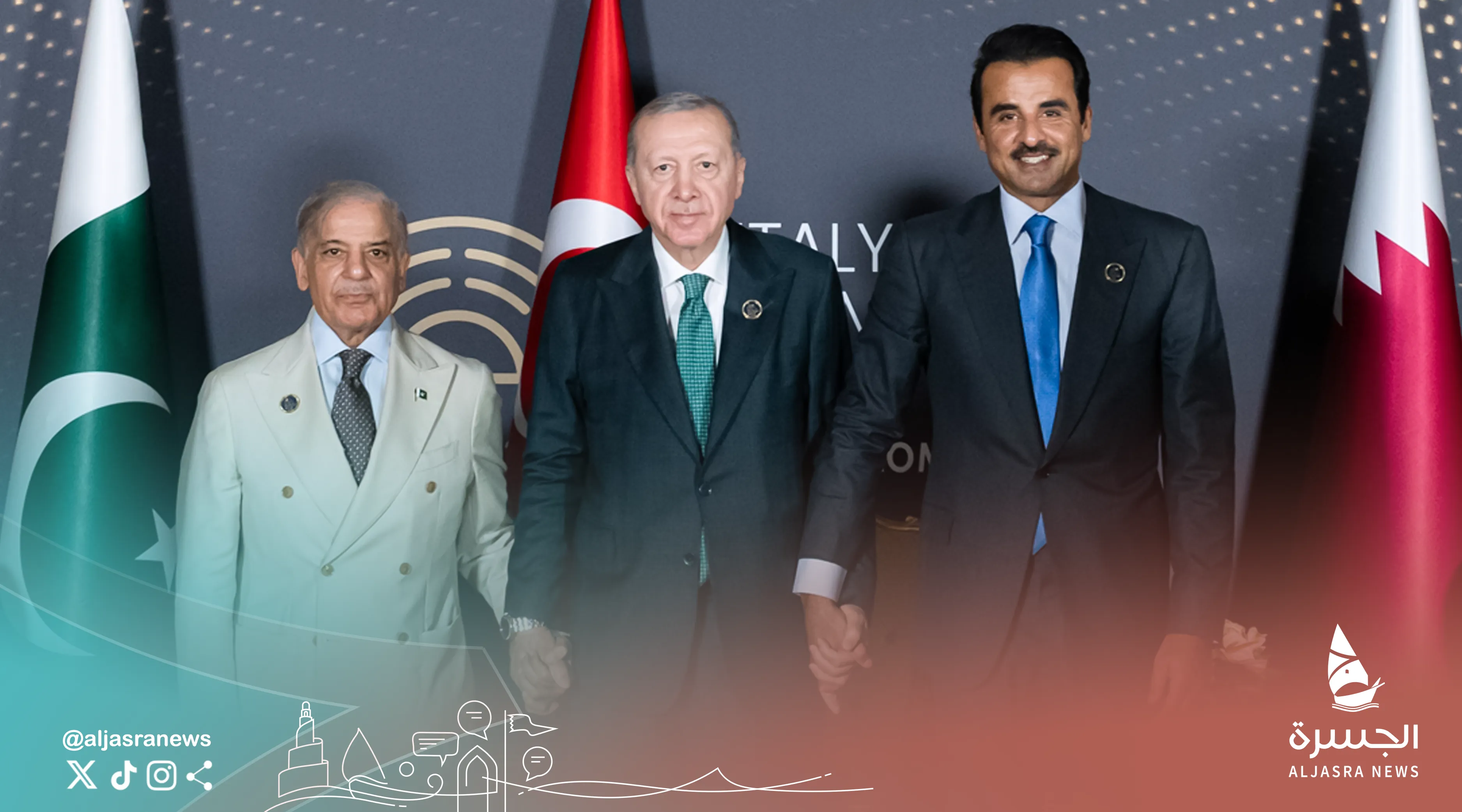 صاحب السمو يلتقي رئيسي تركيا ووزراء باكستان