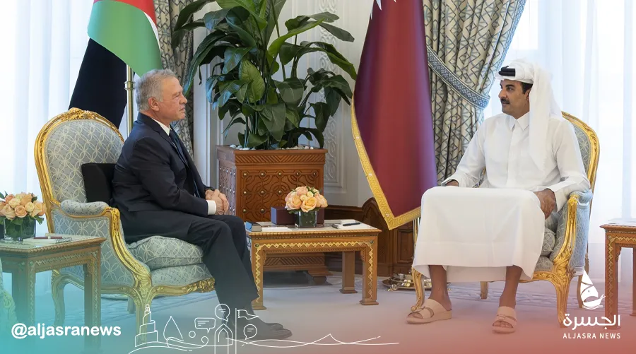 سمو الأمير يبحث مع العاهل الأردني مواجهة العدوان الإيراني