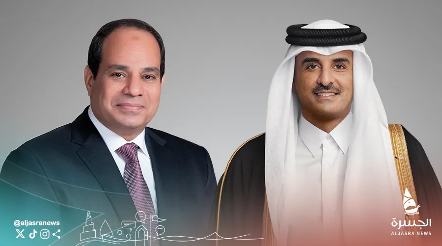 سمو الأمير يبحث التطورات الإقليمية مع الرئيس المصري