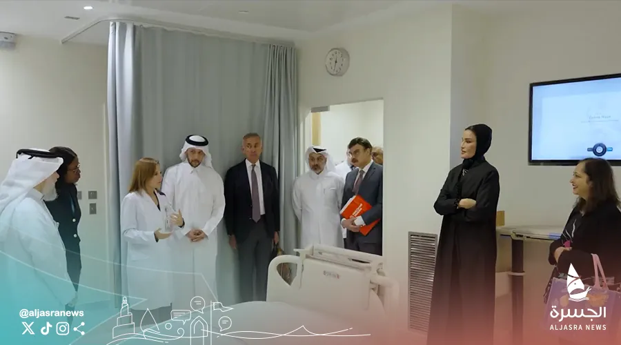 الشيخة موزا تفتتح أول جناح متخصص بزراعة الخلايا الجذعية